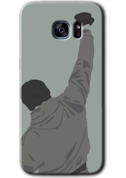 Galaxy S7 Edge Kılıf Hd Desen Baskılı Arka Kapak + Kırılmaz Cam - Artwork Wide