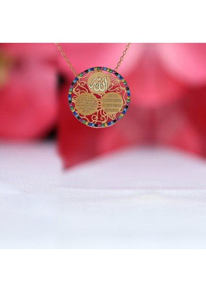 3 Dualı Kolye Ayetel Kürsi Nazar Duası Allah Yazılı 925 Ayar Gümüş