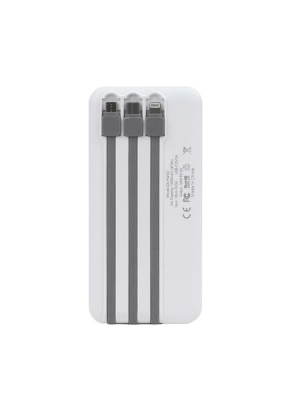 Bilishi ZR-PW02 Beyaz 10000 Mah Powerbank