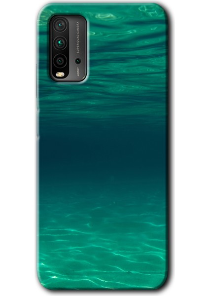 Redmi 9t Kılıf Hd Desen Baskılı Arka Kapak - Derin Deniz