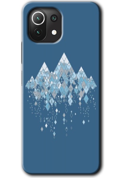 Xiaomi Mi 11 Lite Kılıf Hd Desen Baskılı Arka Kapak + Esnek Nano Cam - Iceberg
