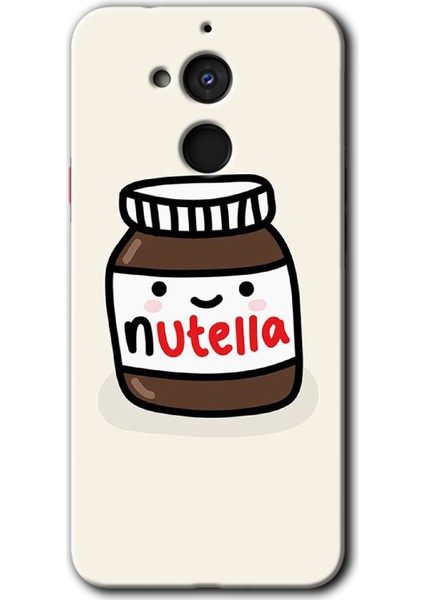 General Mobile Gm 8 Kılıf Hd Desen Baskılı Arka Kapak + Kırılmaz Cam - Nutella Aşkım