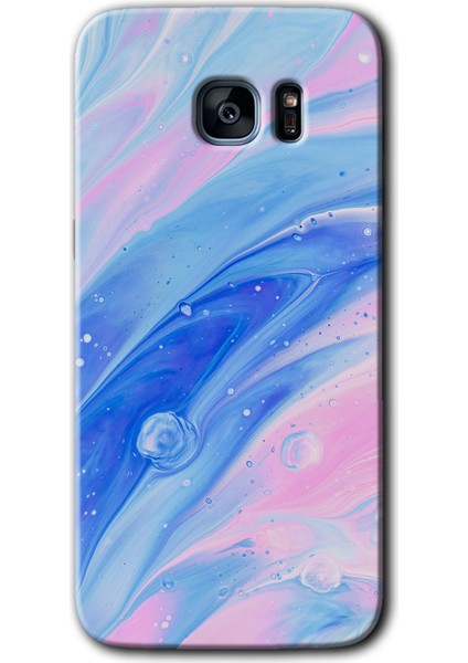 Galaxy S7 Edge Kılıf Hd Desen Baskılı Arka Kapak + Kırılmaz Cam - Art Design 38