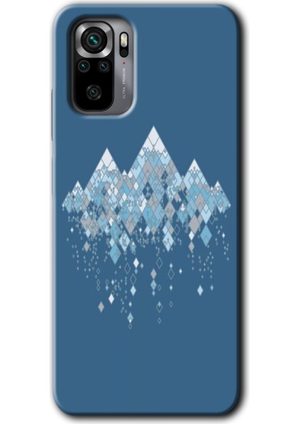 Redmi Note 10S Kılıf Hd Desen Baskılı Arka Kapak + Esnek Nano Cam - Iceberg