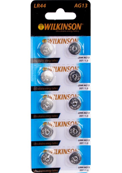 Saat ve Lazer Pili AG13 Alkaline 10 Lu LR44 0077