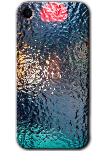 iPhone Xr Kılıf Hd Desen Baskılı Arka Kapak + Esnek Nano Cam - Blur Cam