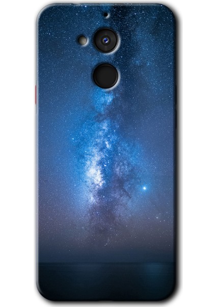 General Mobile Gm 8 Kılıf Hd Desen Baskılı Arka Kapak + Kırılmaz Cam - Samanyolu
