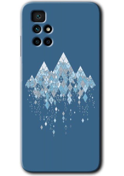 Redmi 10 Kılıf Hd Desen Baskılı Arka Kapak + Esnek Nano Cam - Iceberg