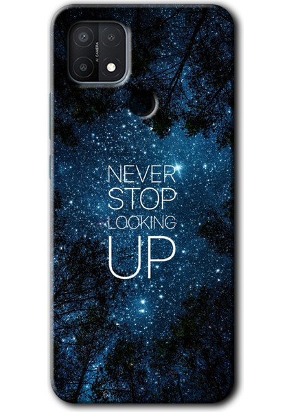 Oppo A15 Kılıf Hd Desen Baskılı Arka Kapak + Kırılmaz Cam - Stars Wallpaper