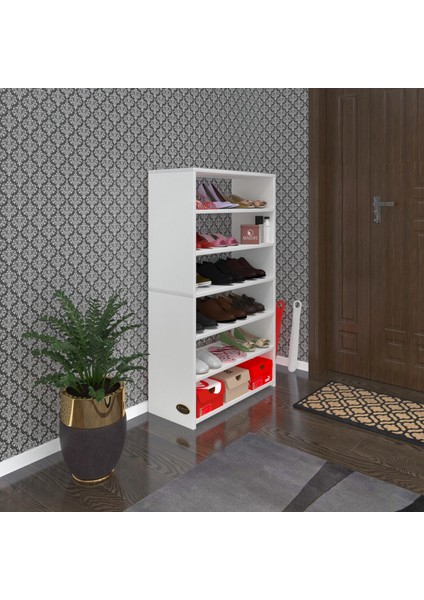 Kenzlife ayakkabılık goya byz 120*70*30 arkalıksız ayakkabı ofis dolabı iki bölme