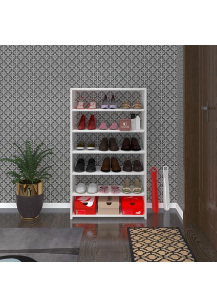 Kenzlife ayakkabılık goya byz 120*70*30 arkalıksız ayakkabı ofis dolabı iki bölme