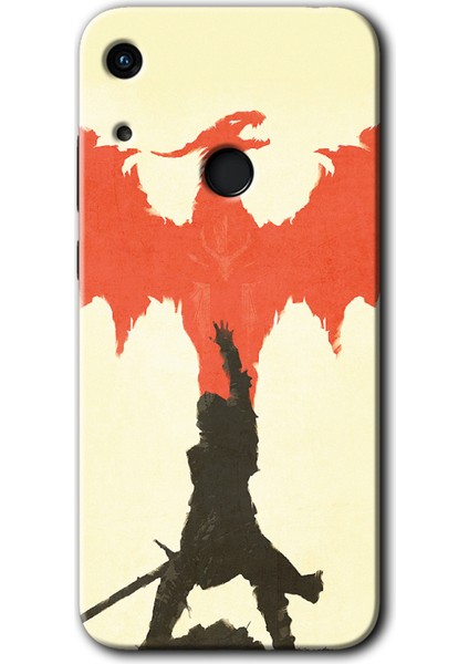 Huawei Y6S Kılıf Hd Desen Baskılı Arka Kapak + Kırılmaz Cam - Dragon Hunter 1