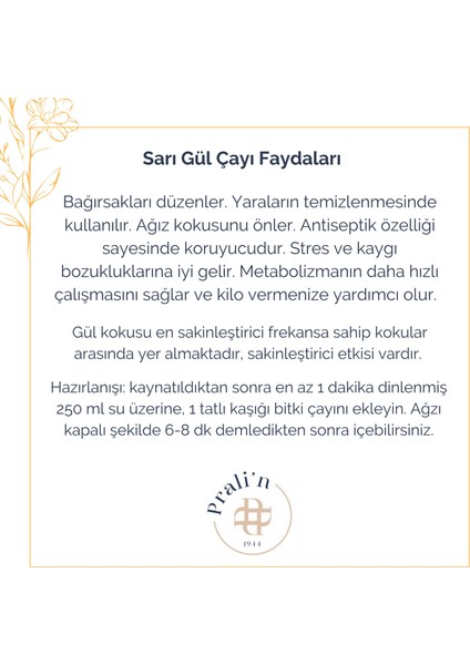 Sarı Gül Bitki Çayı