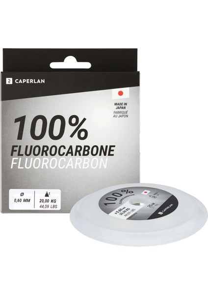 Caperlan Balıkçılık Misinası - %100 Florokarbon - 25 M
