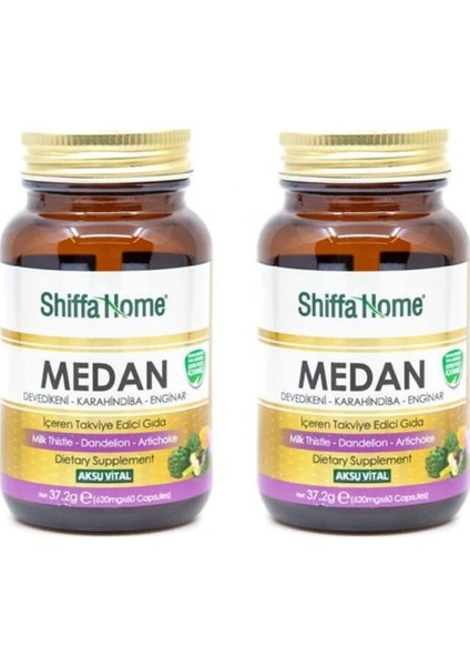 Medan Deve Dikeni-Enginar 620 mg 60 Kapsül 2 Adet