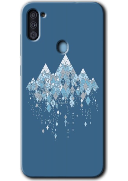Galaxy M11 Kılıf Hd Desen Baskılı Arka Kapak + Esnek Nano Cam - Iceberg