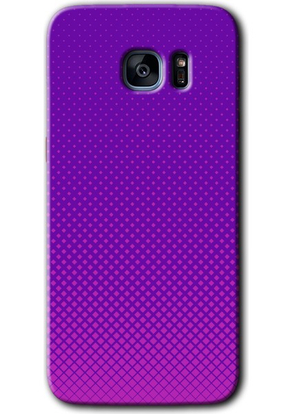 Galaxy S7 Edge Kılıf Hd Desen Baskılı Arka Kapak + Esnek Nano Cam - Semantic