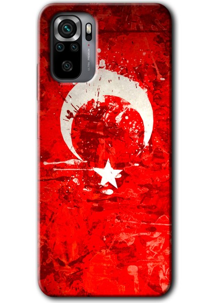 Redmi Note 10 Kılıf Hd Desen Baskılı Arka Kapak + Esnek Nano Cam - Albayrak 2