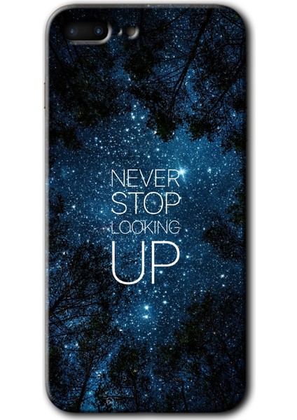 iPhone 7 Plus Kılıf Hd Desen Baskılı Arka Kapak + Esnek Nano Cam - Stars Wallpaper