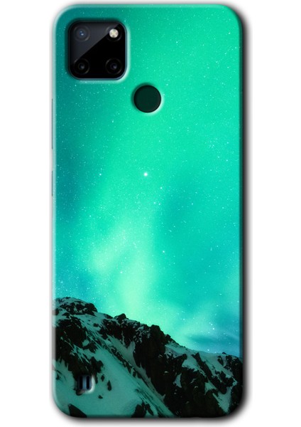 Realme C21 Kılıf Hd Desen Baskılı Arka Kapak - Aurora