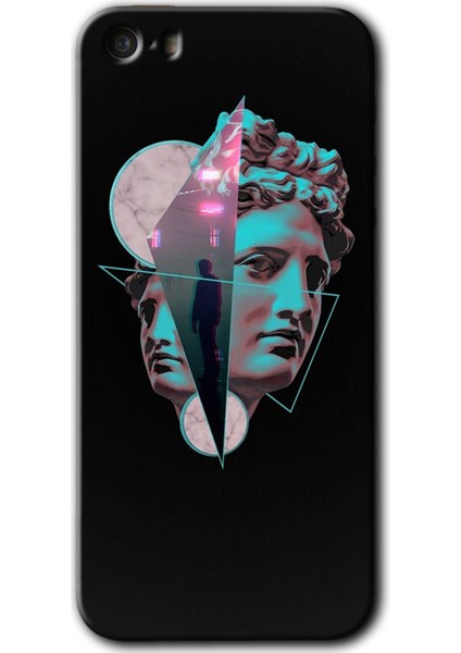 Apple iPhone 5s Kılıf Hd Desen Baskılı Arka Kapak - Heykel