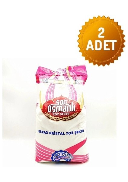 Toz Şeker 5 kg 2'li Paket