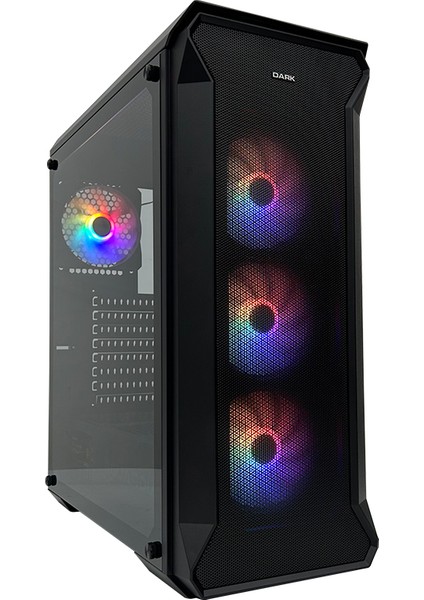 Guardian 500W 80+ Bronze 4x12cm FRGB LED Fanlı Full Cam Yan ve Mesh Ön Panel USB 3.0 Bilgisayar Kasası (DKCHGUARDIAN580)