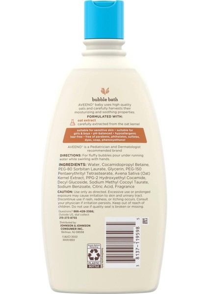 Baby Sensitive Skin Banyo Köpüğü 568ML