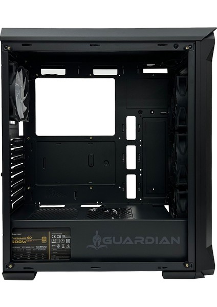 Guardian 4x12cm FRGB Led Fanlı Cam Yan Panelli USB 3.0 Bilgisayar Kasası (DKCHGUARDIAN)