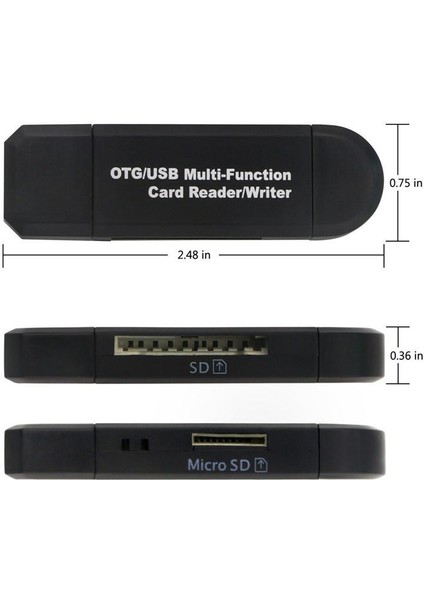 Micro USB Telefon Adaptörü Micro Sd/sd Kart/usb Okuyucu Dönüştürücü modelleri