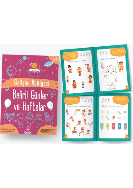 5+ Yaş - Gelişim Atölyesi Seti - Okul Öncesi Eğlenceli - Öğretici Çocuk Etkinlik Seti - 8 Kitap fiyatları