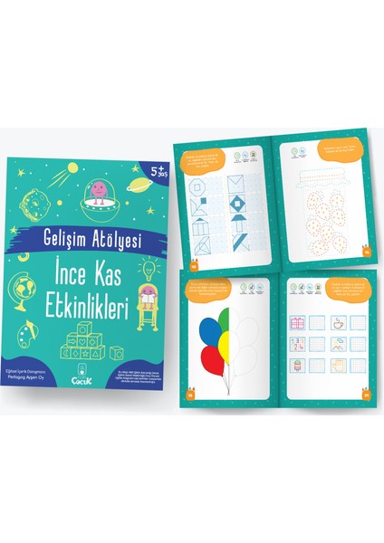 5+ Yaş - Gelişim Atölyesi Seti - Okul Öncesi Eğlenceli - Öğretici Çocuk Etkinlik Seti - 8 Kitap modelleri