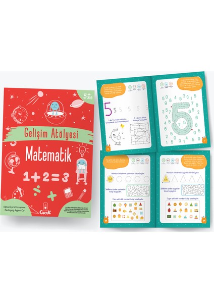 5+ Yaş - Gelişim Atölyesi Seti - Okul Öncesi Eğlenceli - Öğretici Çocuk Etkinlik Seti - 8 Kitap indirimleri