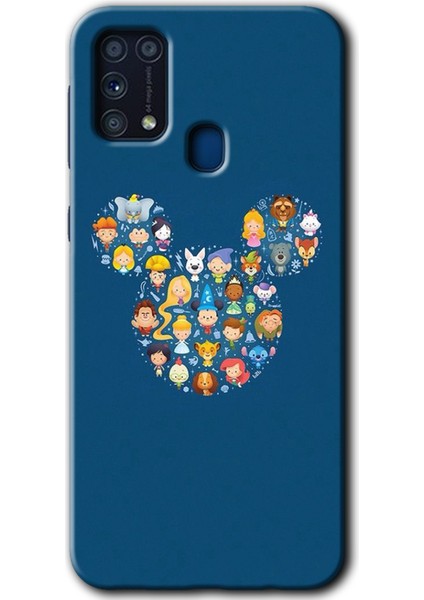 Galaxy M31 Kılıf Hd Desen Baskılı Arka Kapak + Esnek Nano Cam - Mickey