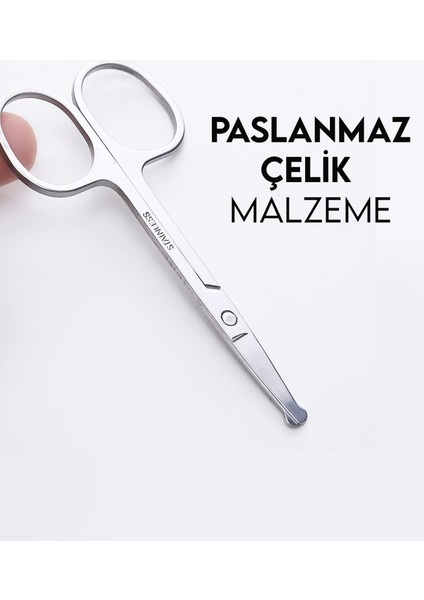 Burun Makası Gümüş Paslanmaz Çelik