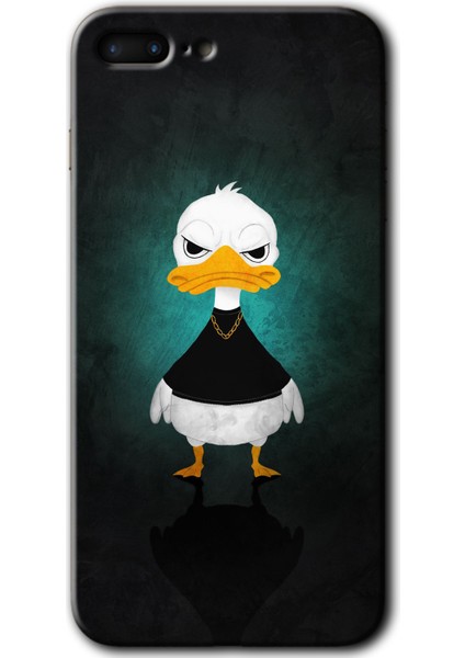 iPhone 7 Plus Kılıf Hd Desen Baskılı Arka Kapak - Angry Duck