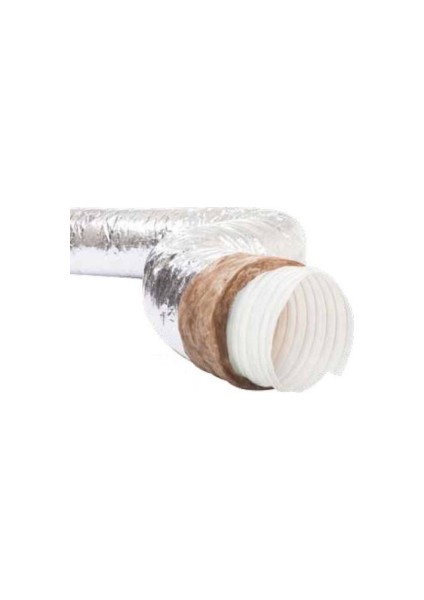 Nonwoven Ses Izoleli Hava Kanalı 200 mm 2.5 Metre
