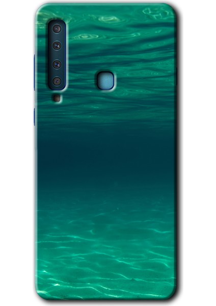 Galaxy A9 2018 Kılıf Hd Desen Baskılı Arka Kapak + Kırılmaz Cam - Derin Deniz