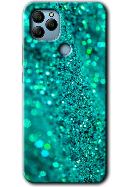 General Mobile Gm 22 Plus Kılıf Hd Desen Baskılı Arka Kapak + Kırılmaz Cam - Diamonds