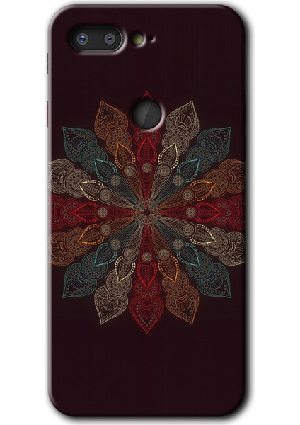 General Mobile Gm 9 Pro Kılıf Hd Desen Baskılı Arka Kapak + Esnek Nano Cam - Mandala Flower Wal