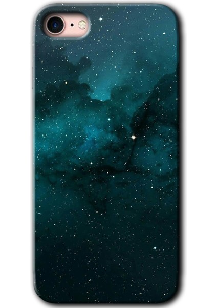 Apple iPhone Se 2022 Kılıf Hd Desen Baskılı Arka Kapak + Kırılmaz Cam - Yıldızlararası