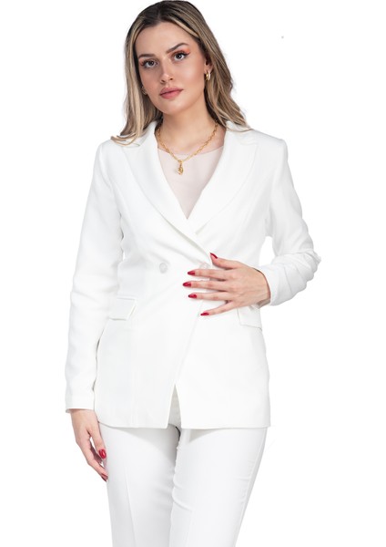 Blazer Takım Ekru - Zima Serisi