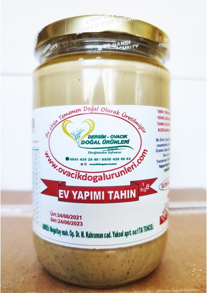 Ev Yapımı Doğal Tahın (800 Gr)