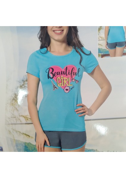 Kadın Şortlu Pijama Takımı