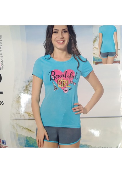 Kadın Şortlu Pijama Takımı