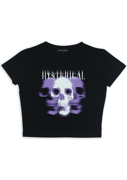 Hysterical Baskılı Siyah Crop fiyatları