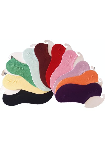 10LU Kadın Modal Görünmez Sneaker Çorap Dikişsiz Yumuşacık Kalite
