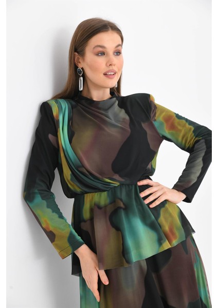 Kadın Likra Tül Takım Yeşil indirimleri