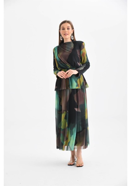 Kadın Likra Tül Takım Yeşil fiyatları