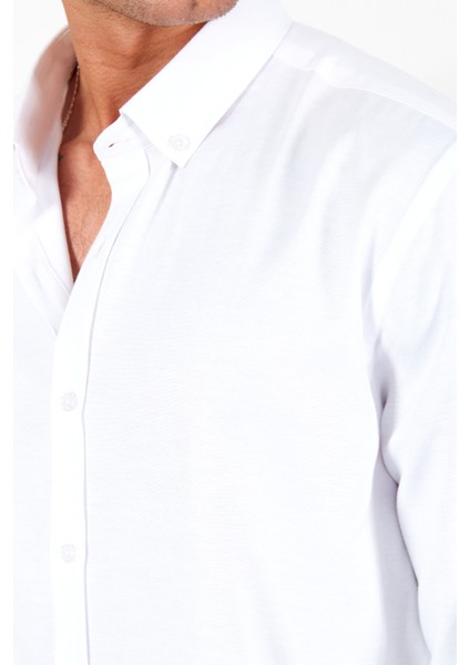 Beyaz Erkek Kolay Ütülenebilir Standart Fit Normal Kesim Oxford Gömlek indirimleri